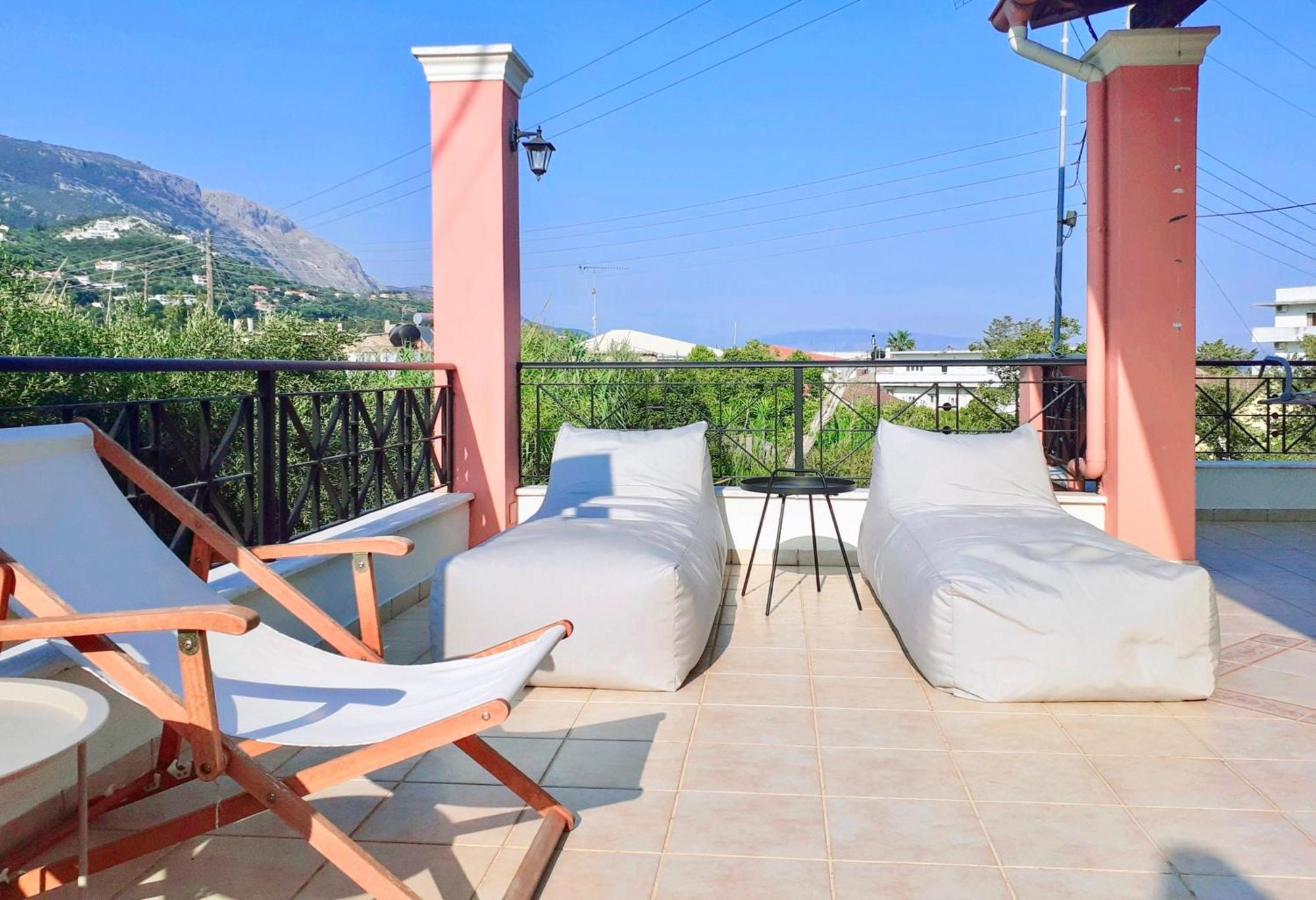 Villa Valia Seaside Ипсос Екстериор снимка